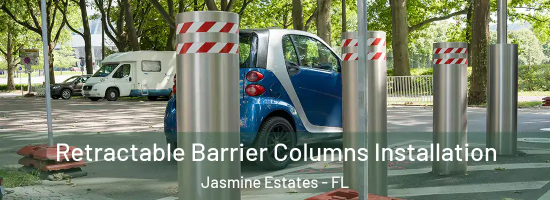  Retractable Barrier Columns Installation Jasmine Estates - FL